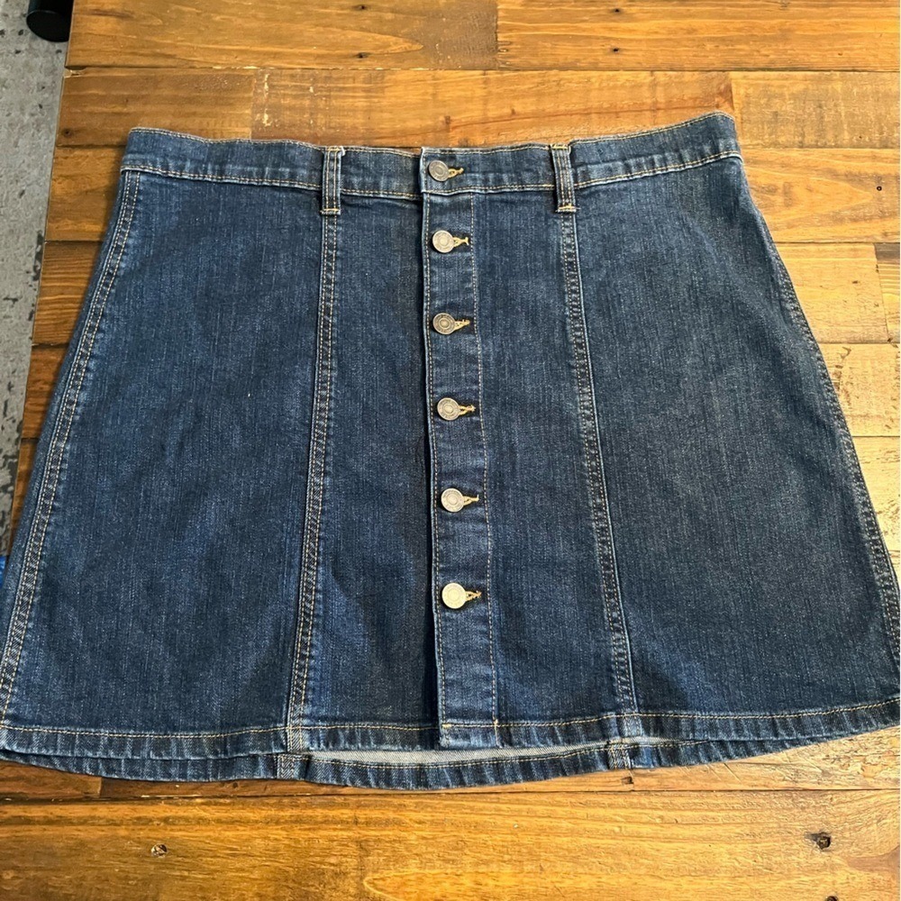 Gap denim skirt womens size16 blue casual versatile stylish Y2K 90s style